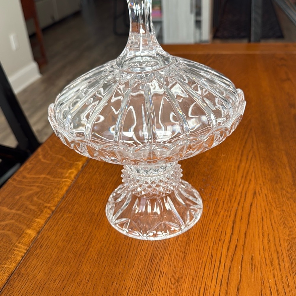 Godinger 'Shannon' Irish Crystal Covered Footed Candy Dish